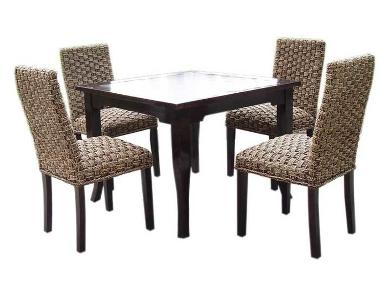 Monica Seagrass Dining Set Wholesale Rattan Dining Set Furniture